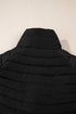 Plush Collared Quilted Zipped Puffer Vest